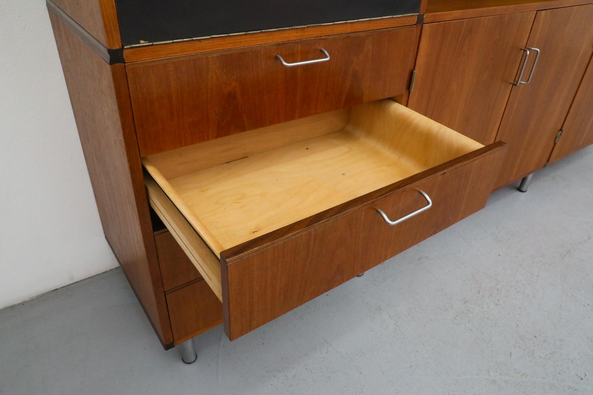Cees Braakman for Pastoe CT69 Made-To-Measure Unit with Drop-Down Bar or Desk For Sale 6