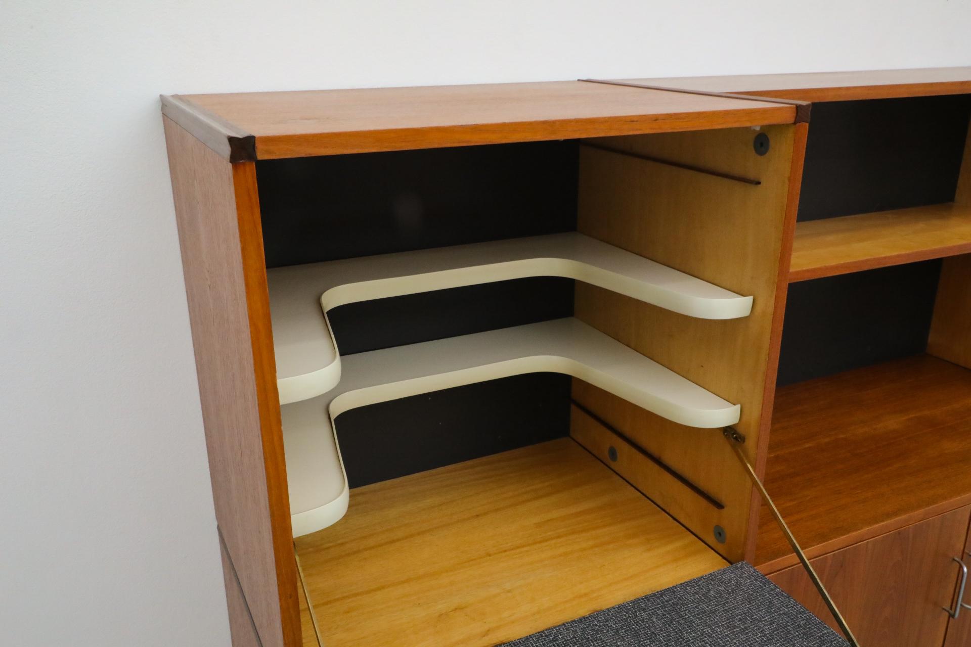 Cees Braakman for Pastoe CT69 Made-To-Measure Unit with Drop-Down Bar or Desk For Sale 1