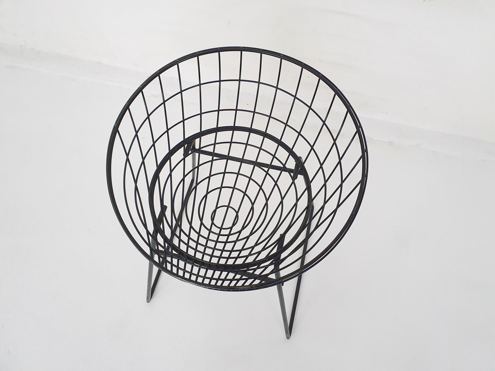 Cees Braakman for Pastoe KM05 Metal Wire Stool, the Netherlands 1958 2