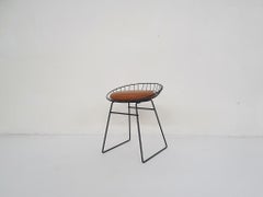 Cees Braakman for Pastoe KM05 Metal Wire Stool, the Netherlands 1958