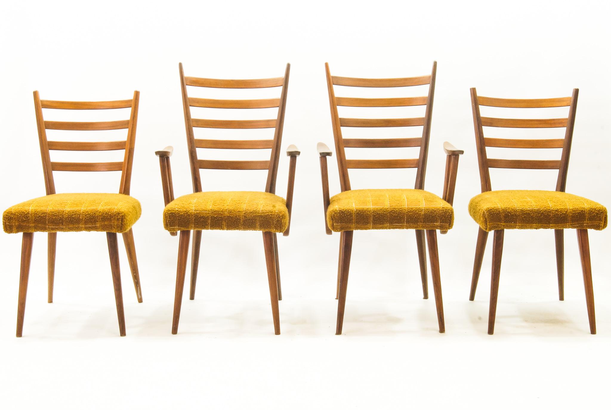 Dutch Cees Braakman for Pastoe - Ladder Chairs, 1950's - Dinerset of 6