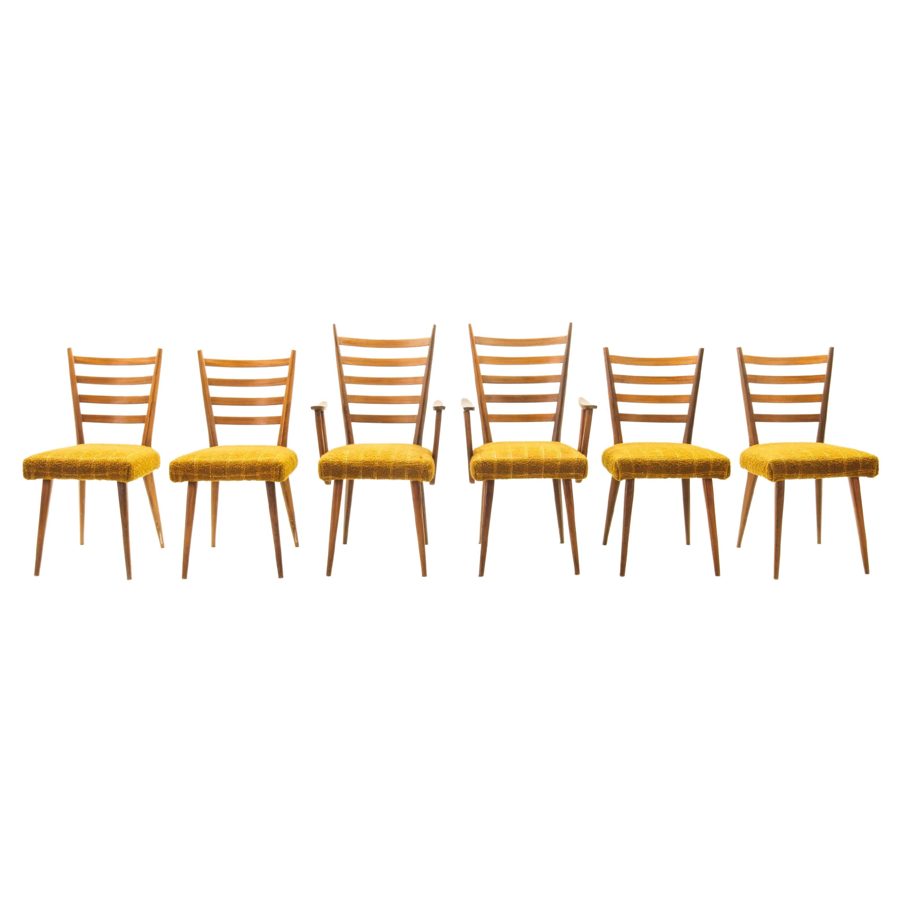 Cees Braakman for Pastoe - Ladder Chairs, 1950's - Dinerset of 6
