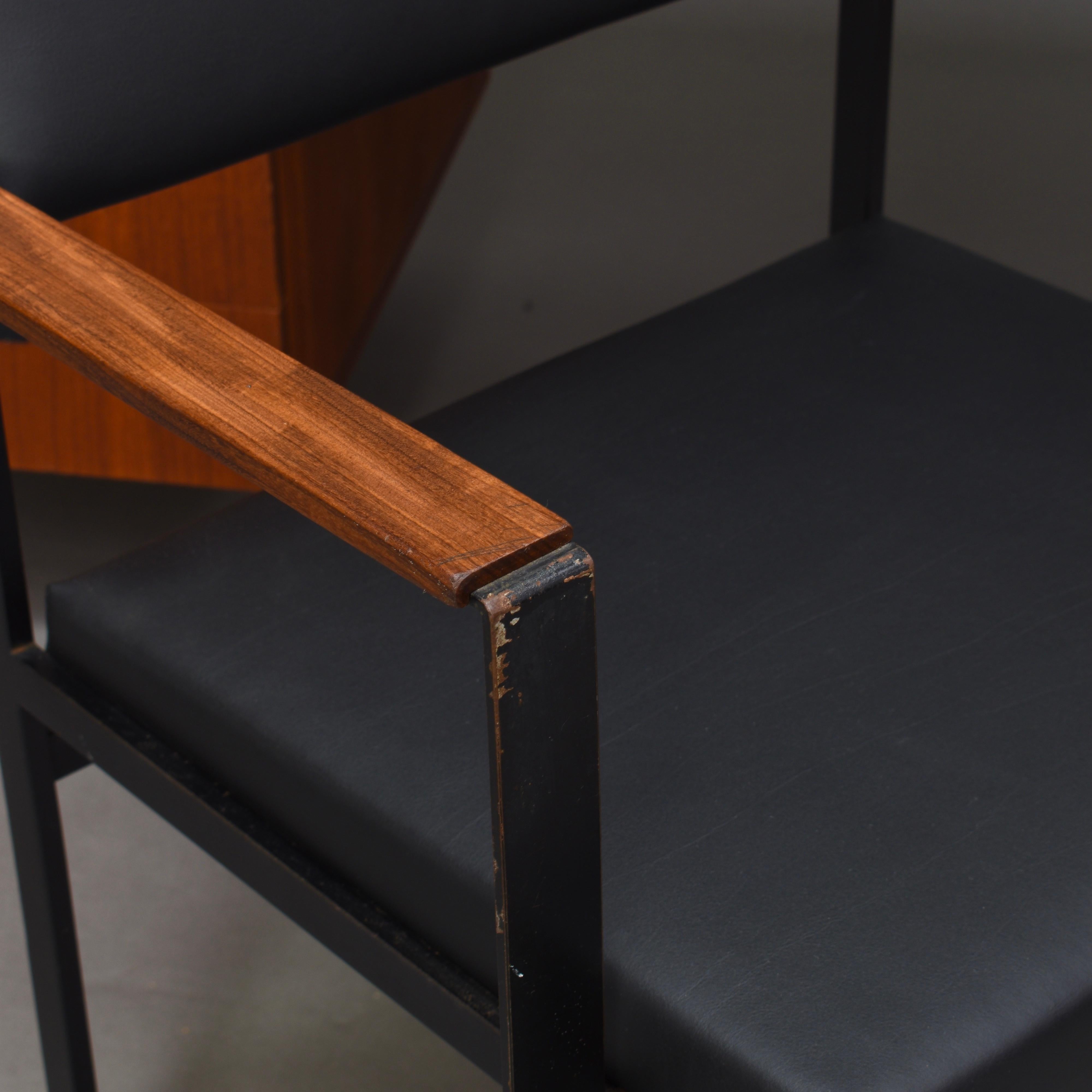 Cees Braakman für Pastoe Modell EU02 Japanische Serie Schreibtisch und Stuhl aus Teakholz:: 1950 im Angebot 11