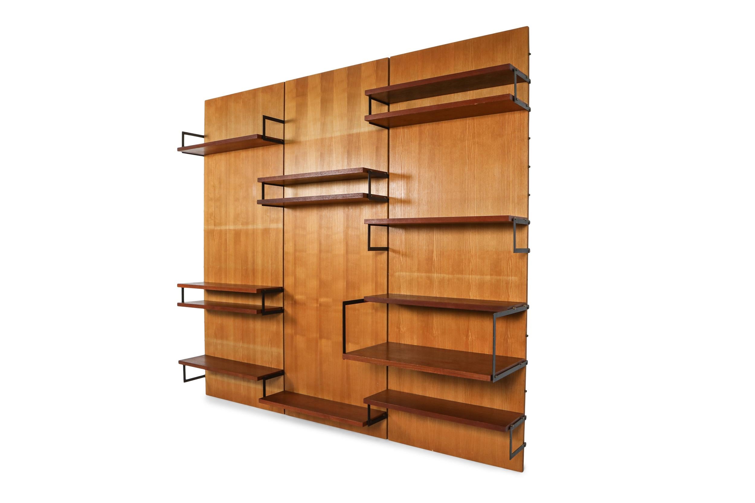 Scandinavian Modern Cees Braakman for Pastoe 'Japanese Series' Wall Unit, the Netherlands, 1950s