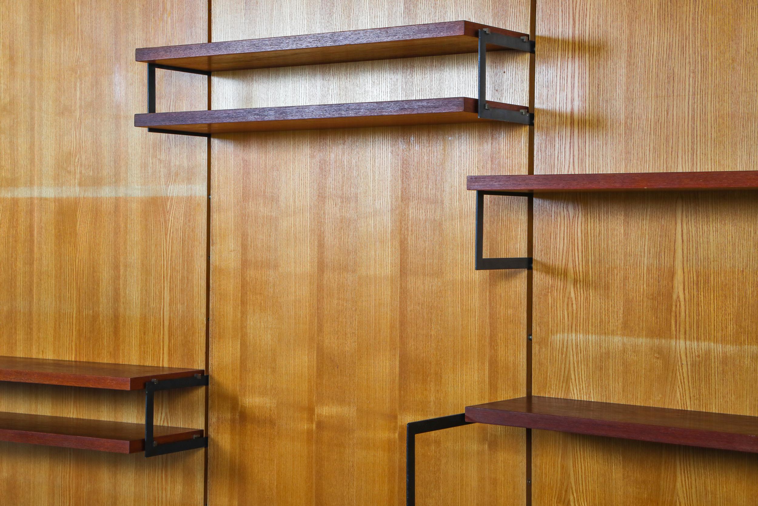 Mid-20th Century Cees Braakman for Pastoe 'Japanese Series' Wall Unit, the Netherlands, 1950s