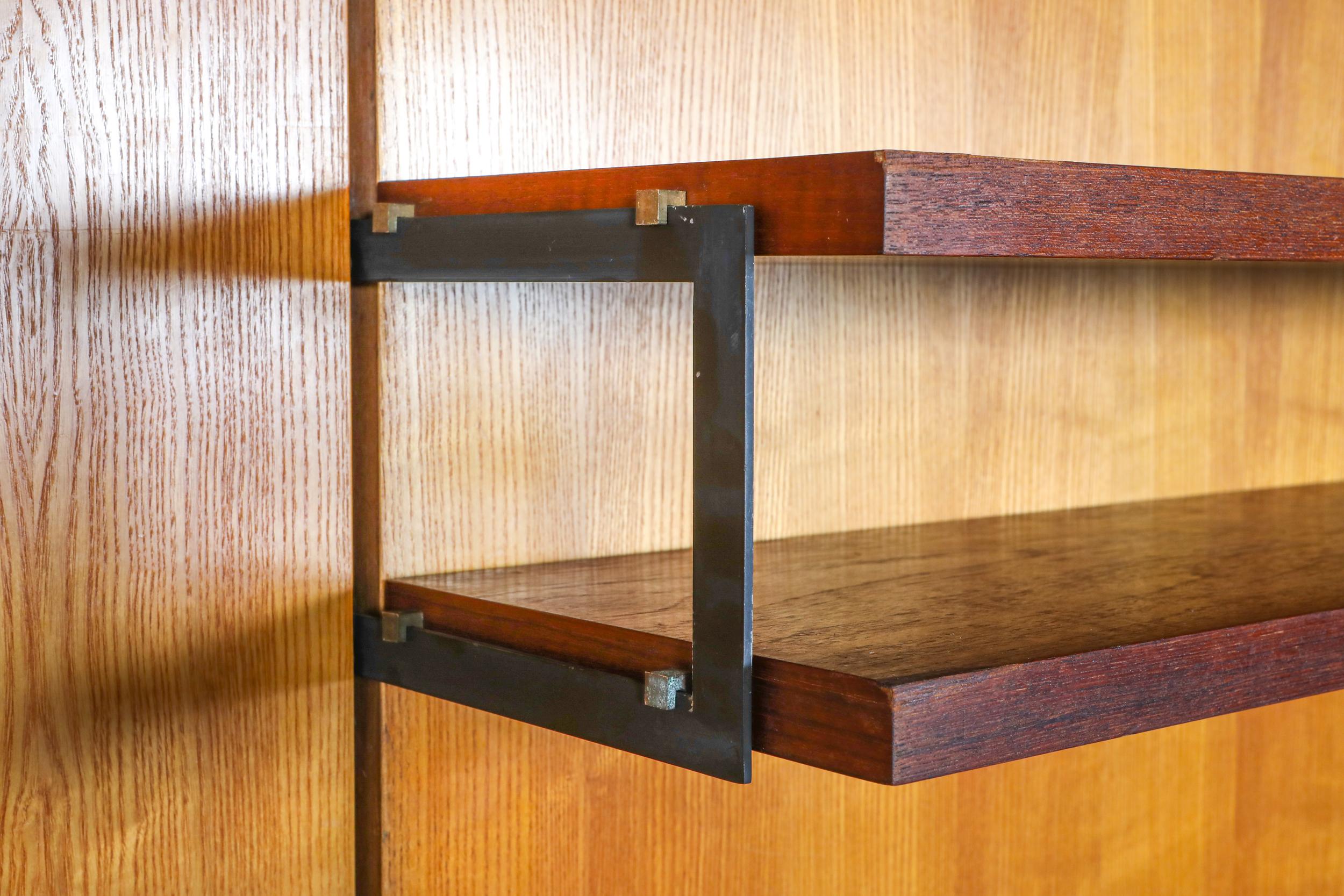 Teak Cees Braakman for Pastoe 'Japanese Series' Wall Unit, the Netherlands, 1950s