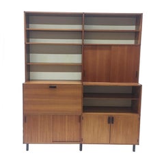 Japanese Serie Wall Cabinet with Desk by Cees Braakman for Pastoe, 1950s