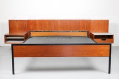 Cees Braakman Japanese Series Headboard and Bed by Pastoe & Auping