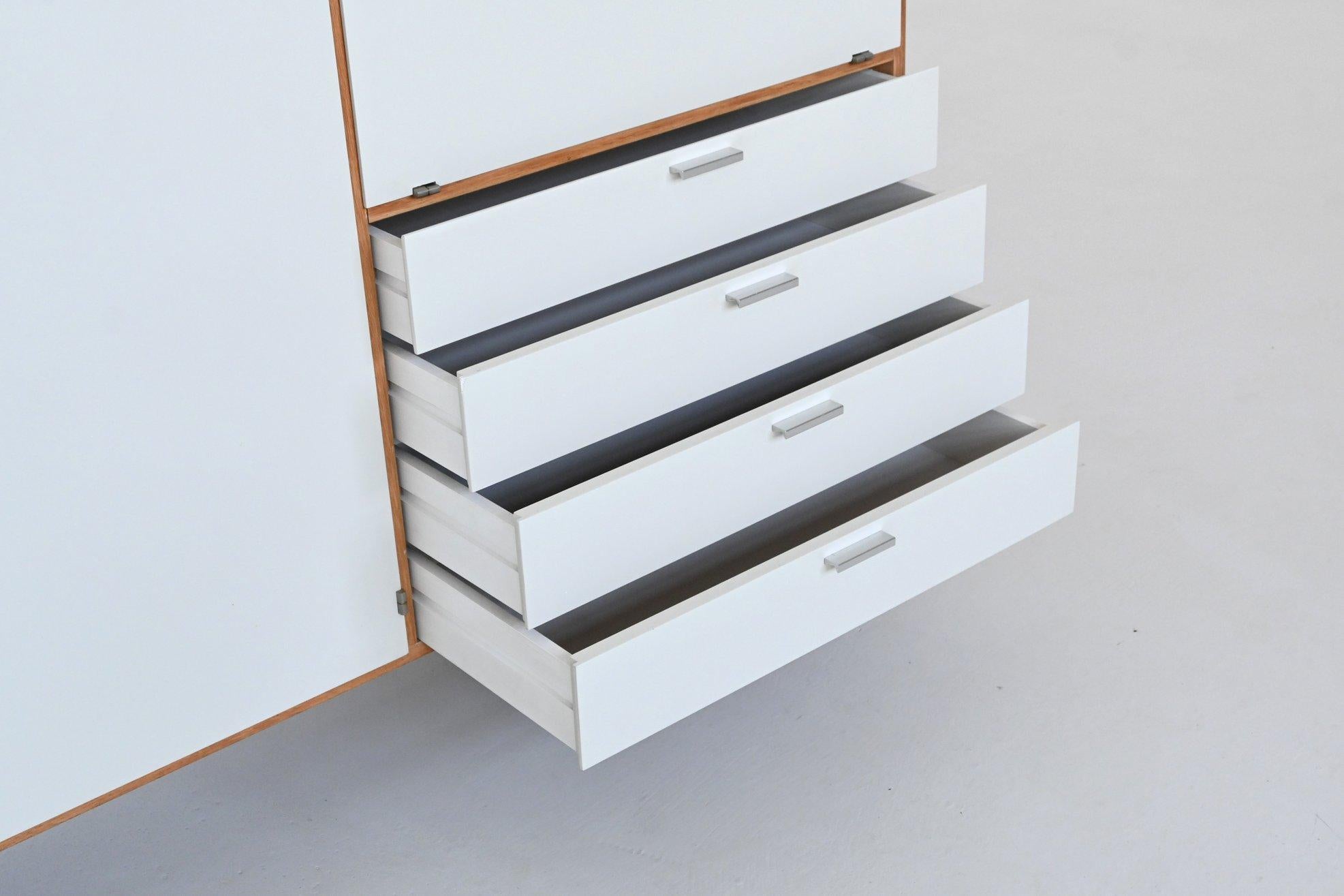 Cees Braakman Made-To-Measure highboard in oak Pastoe The Netherlands 1965 1