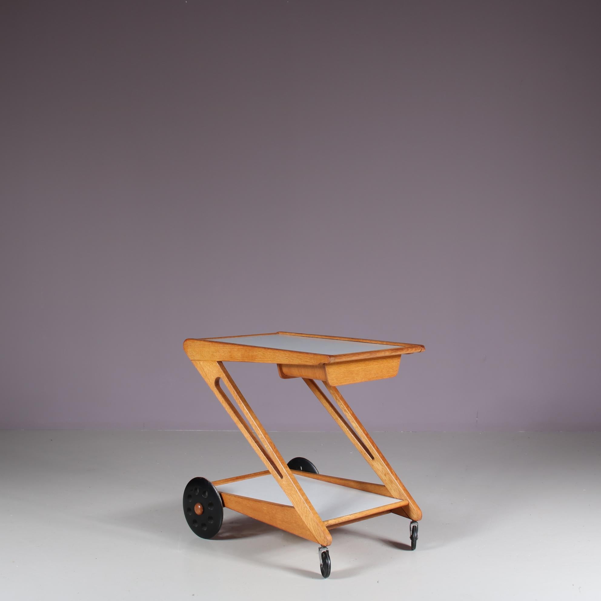 Cees Braakman “Mobilo PE03” Trolley for Pastoe, Netherlands, 1950 For Sale 7