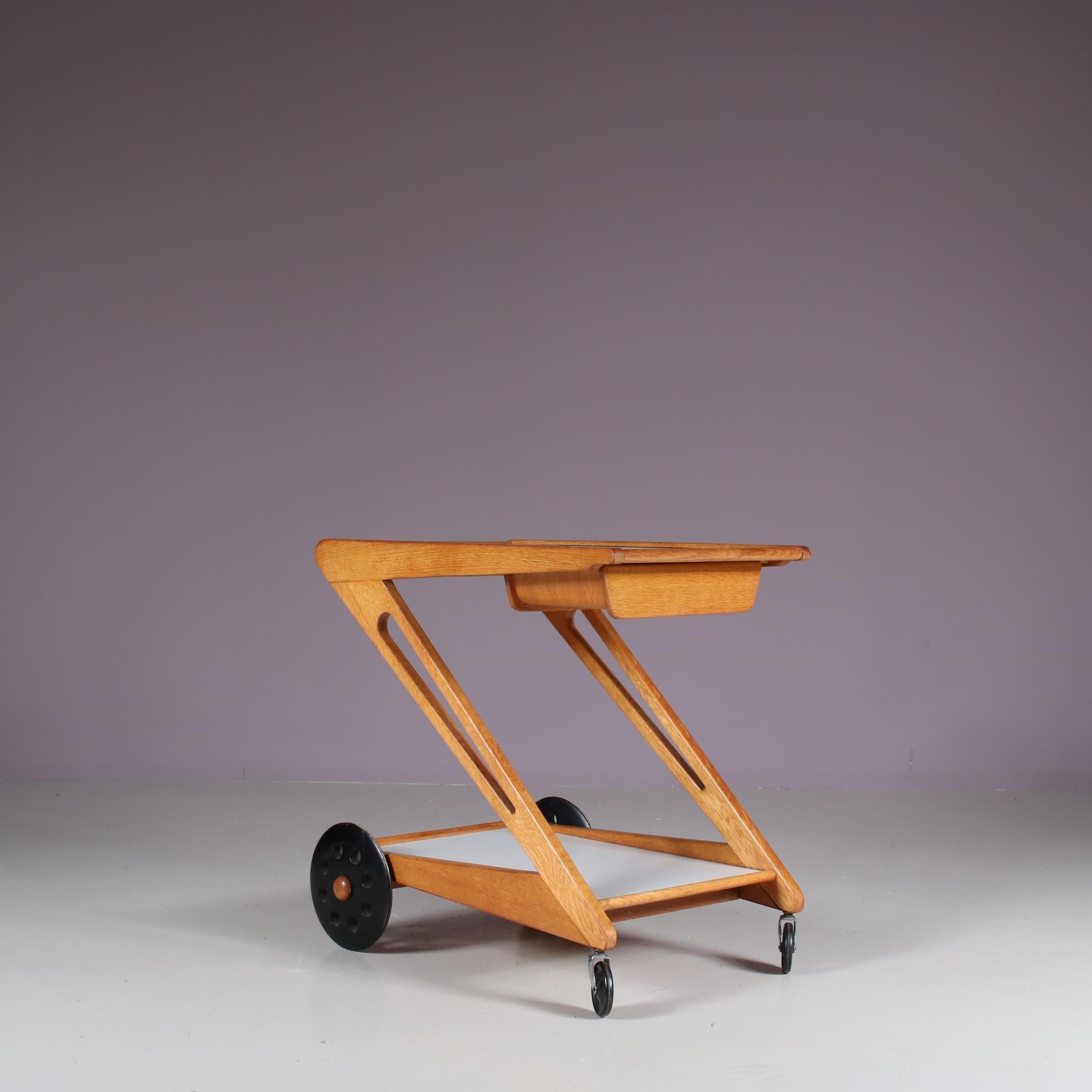 Cees Braakman “Mobilo PE03” Trolley for Pastoe, Netherlands, 1950 For Sale 8