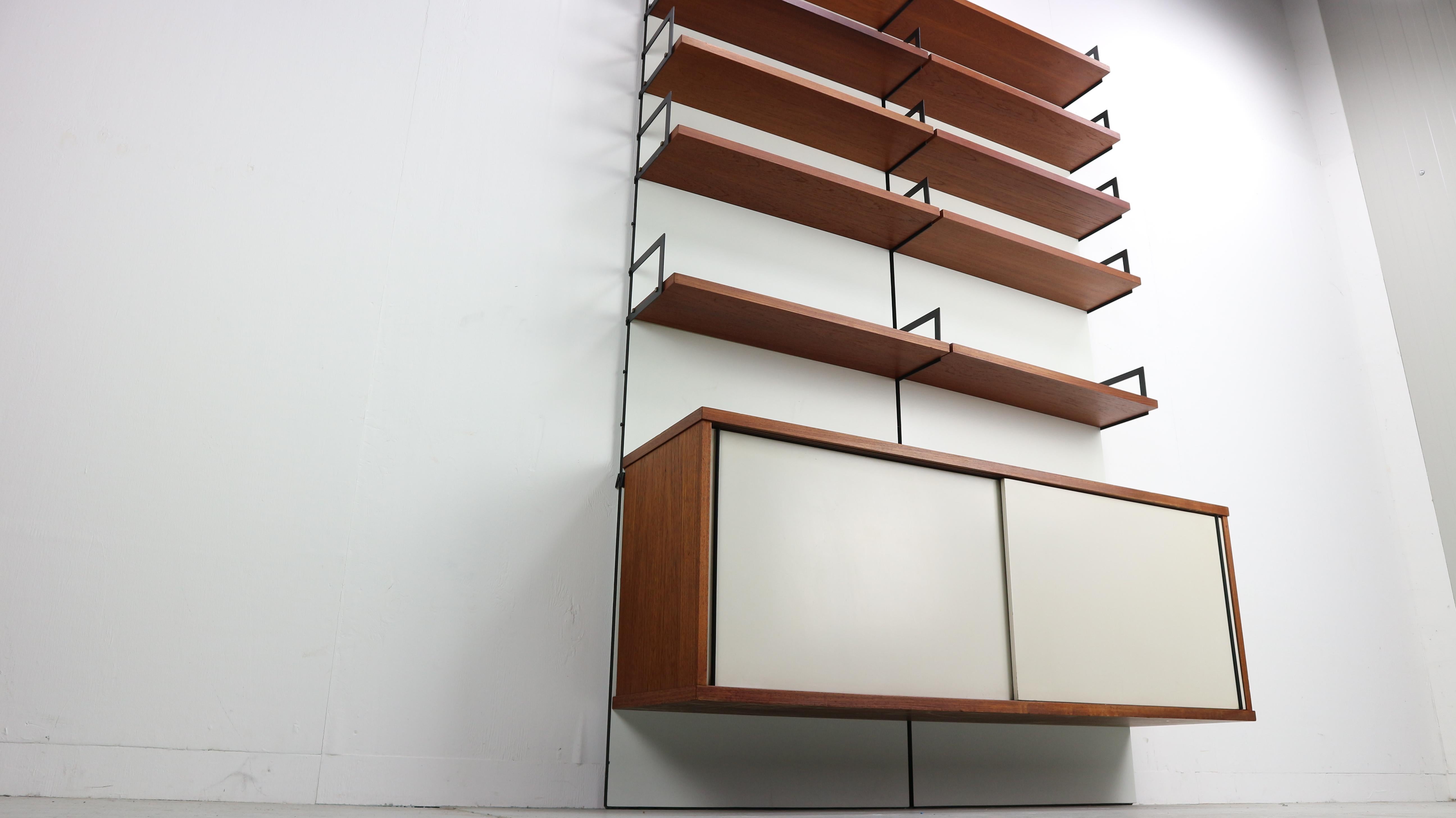 Mid-20th Century Cees Braakman Modular Wall Storage for UMS Pastoe, 1958