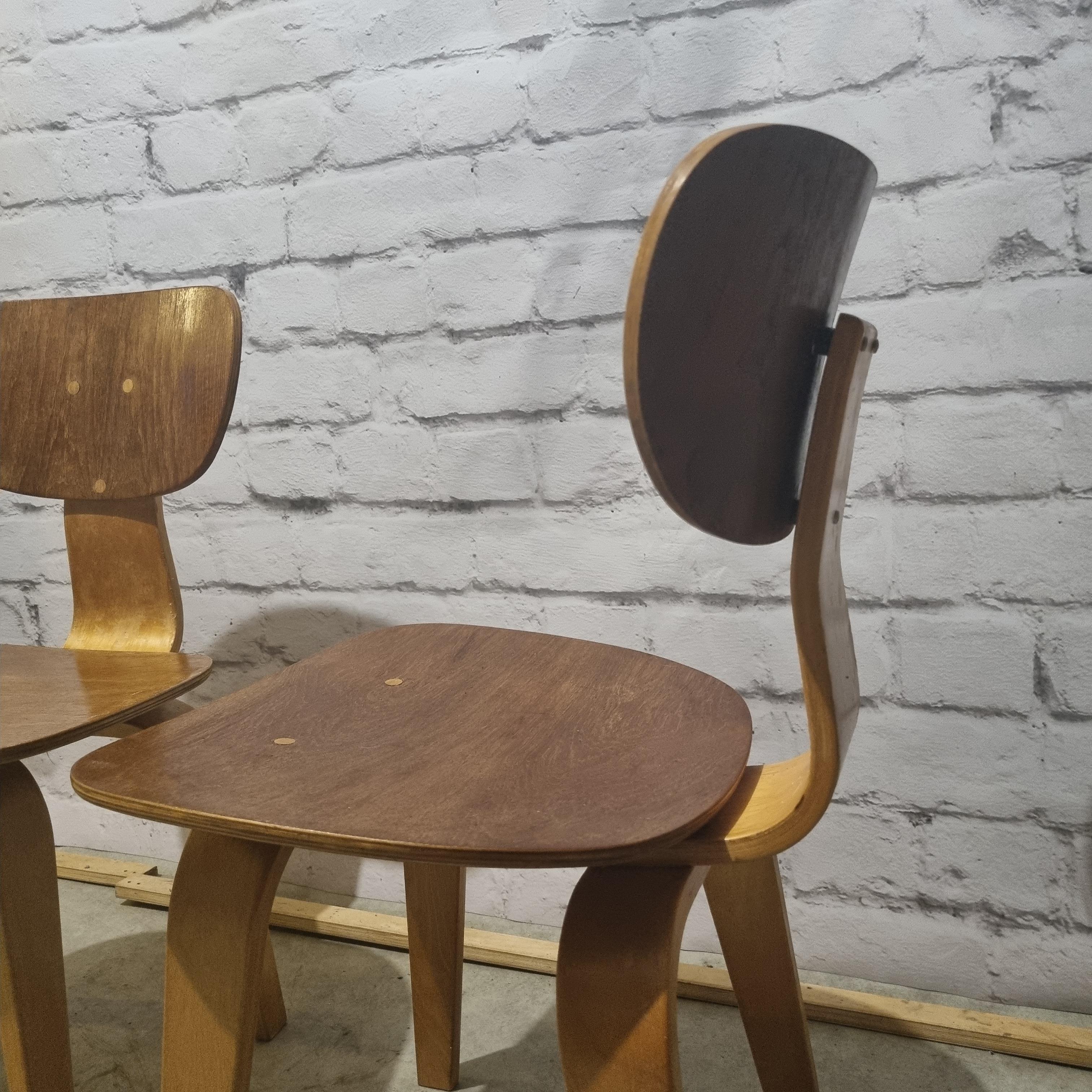 Cees Braakman Pastoe Dining Chairs- Set of 2, 1960s 5