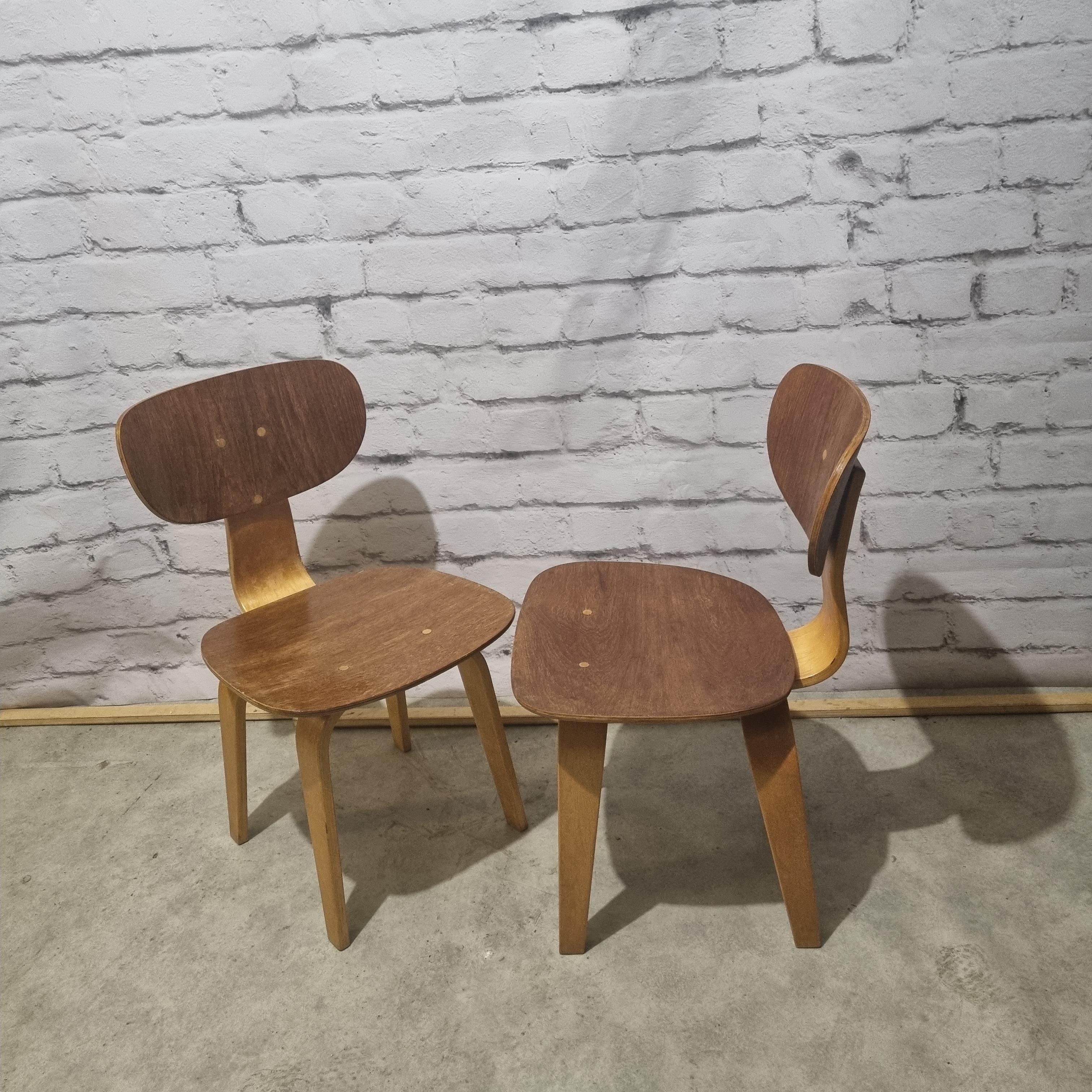 Cees Braakman Pastoe Dining Chairs- Set of 2, 1960s 6