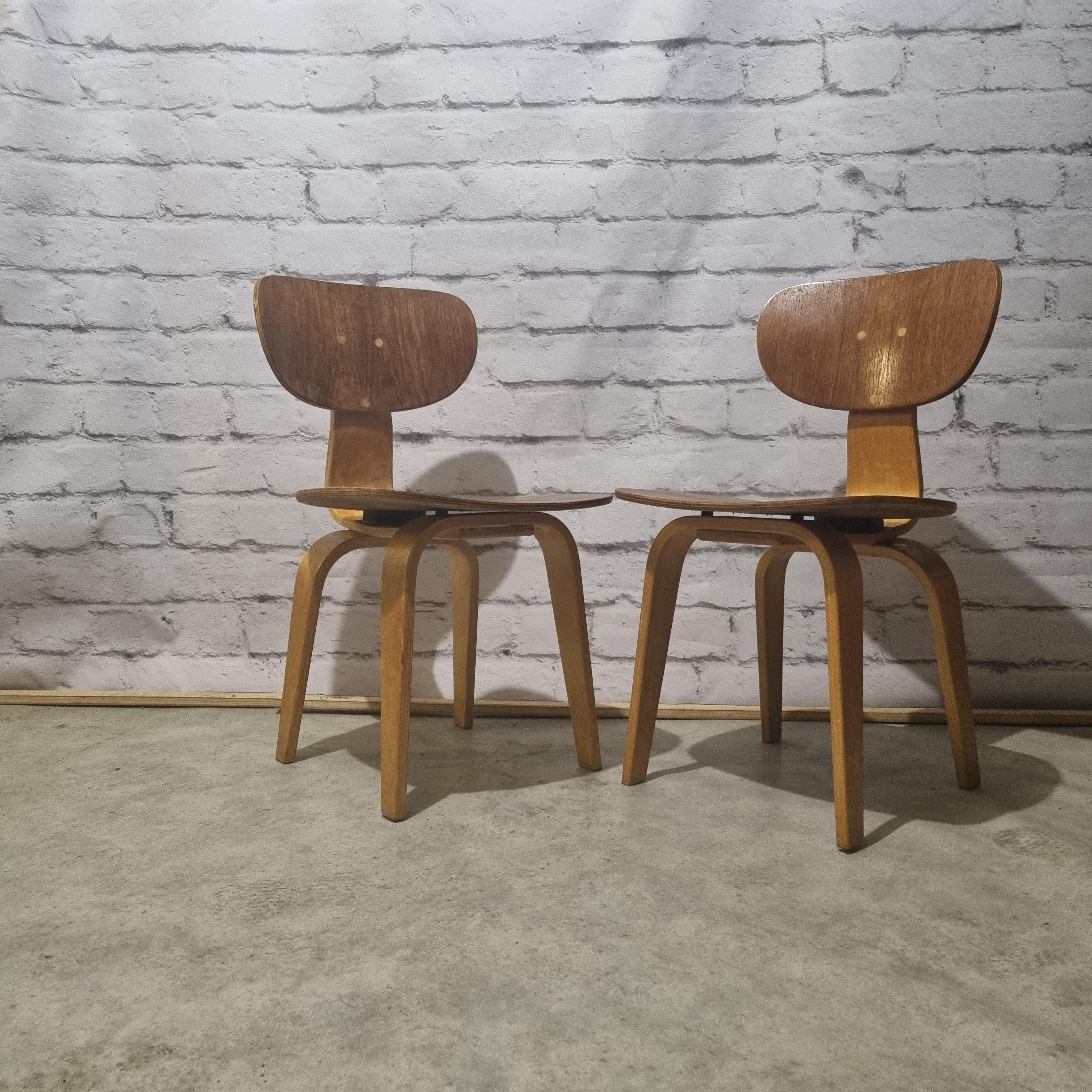 Cees Braakman Pastoe Dining Chairs- Set of 2, 1960s 8