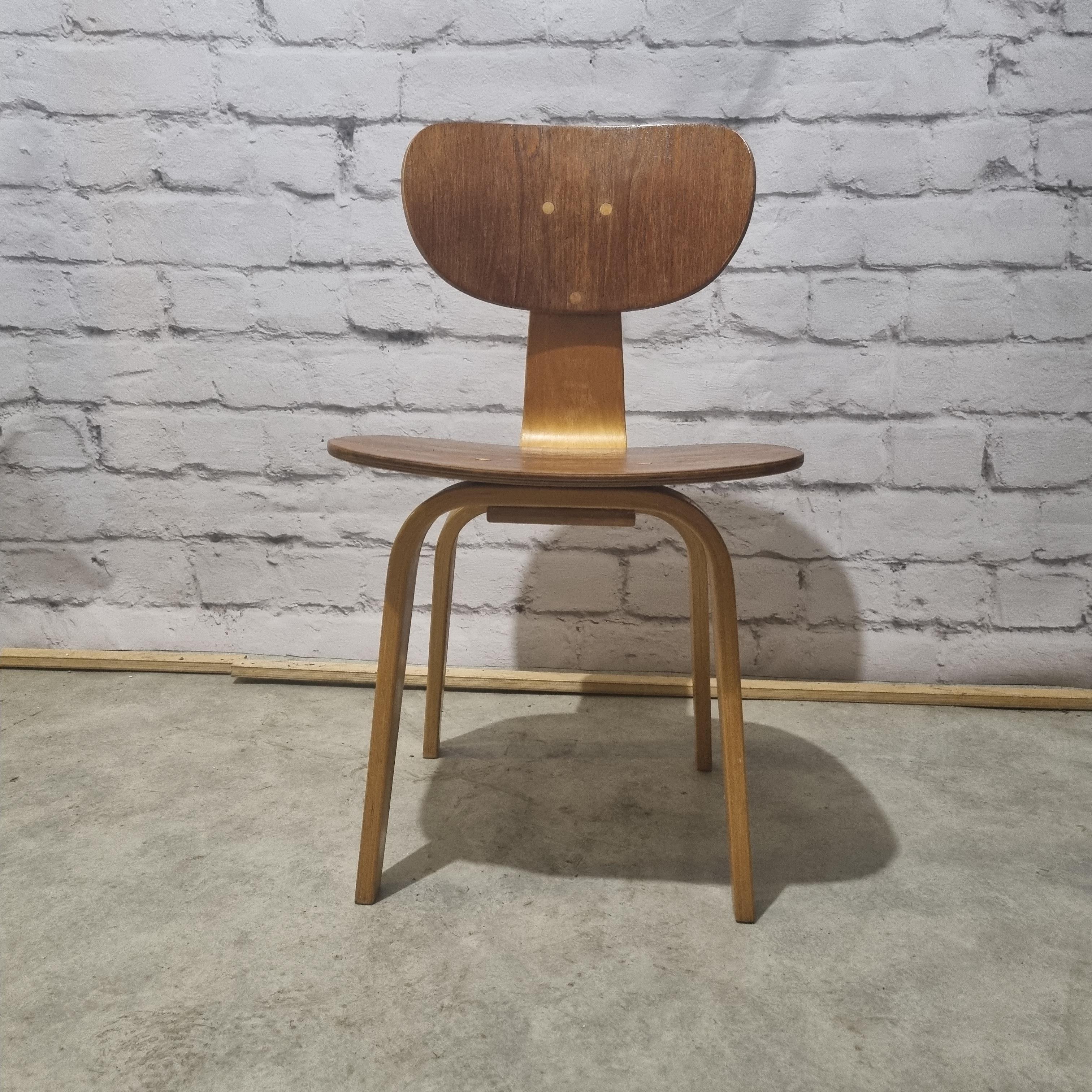 Veneer Cees Braakman Pastoe Dining Chairs- Set of 2, 1960s