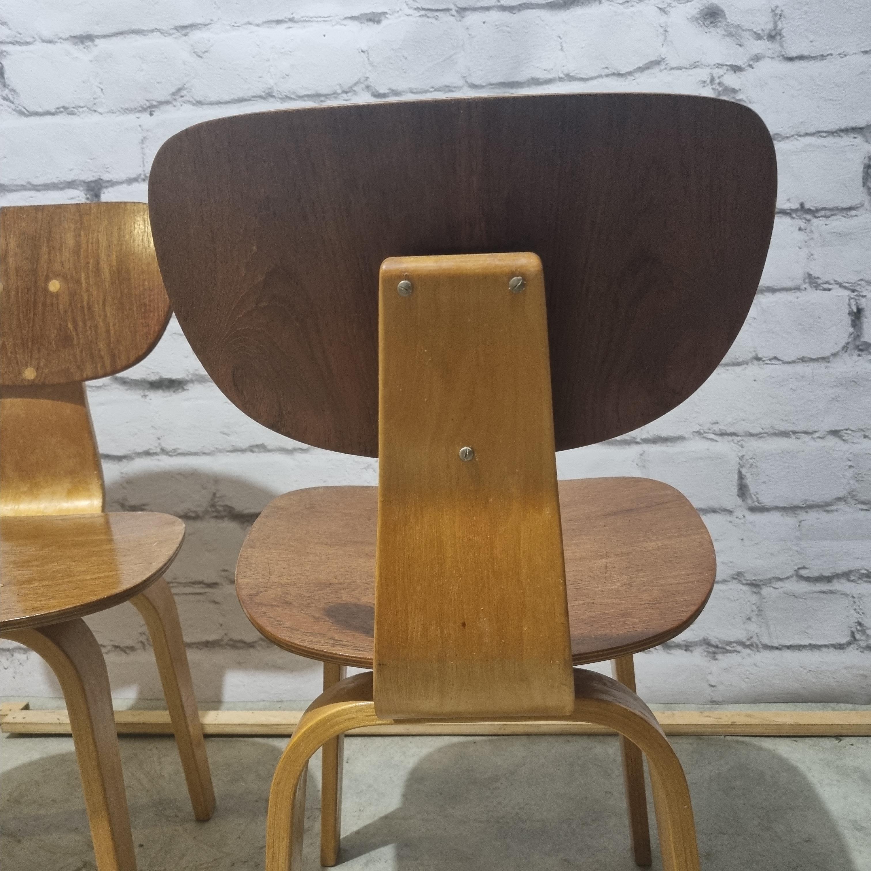 Cees Braakman Pastoe Dining Chairs- Set of 2, 1960s 1