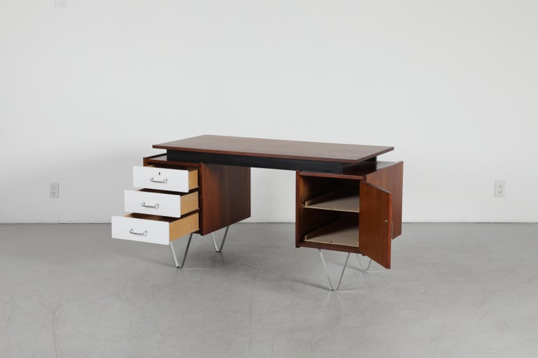 Cees Braakman Rosewood Executive Desk for Pastoe, 1950s For Sale