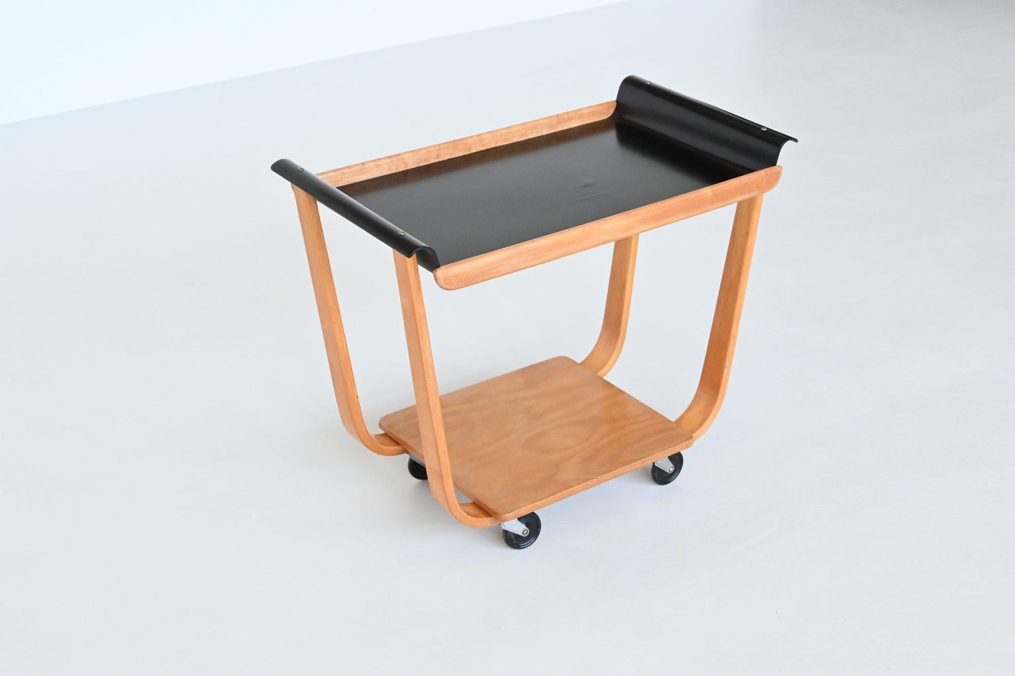 Mid-Century Modern Cees Braakman Serving Trolley Model Pb31 UMS Pastoe The Netherlands, 1950