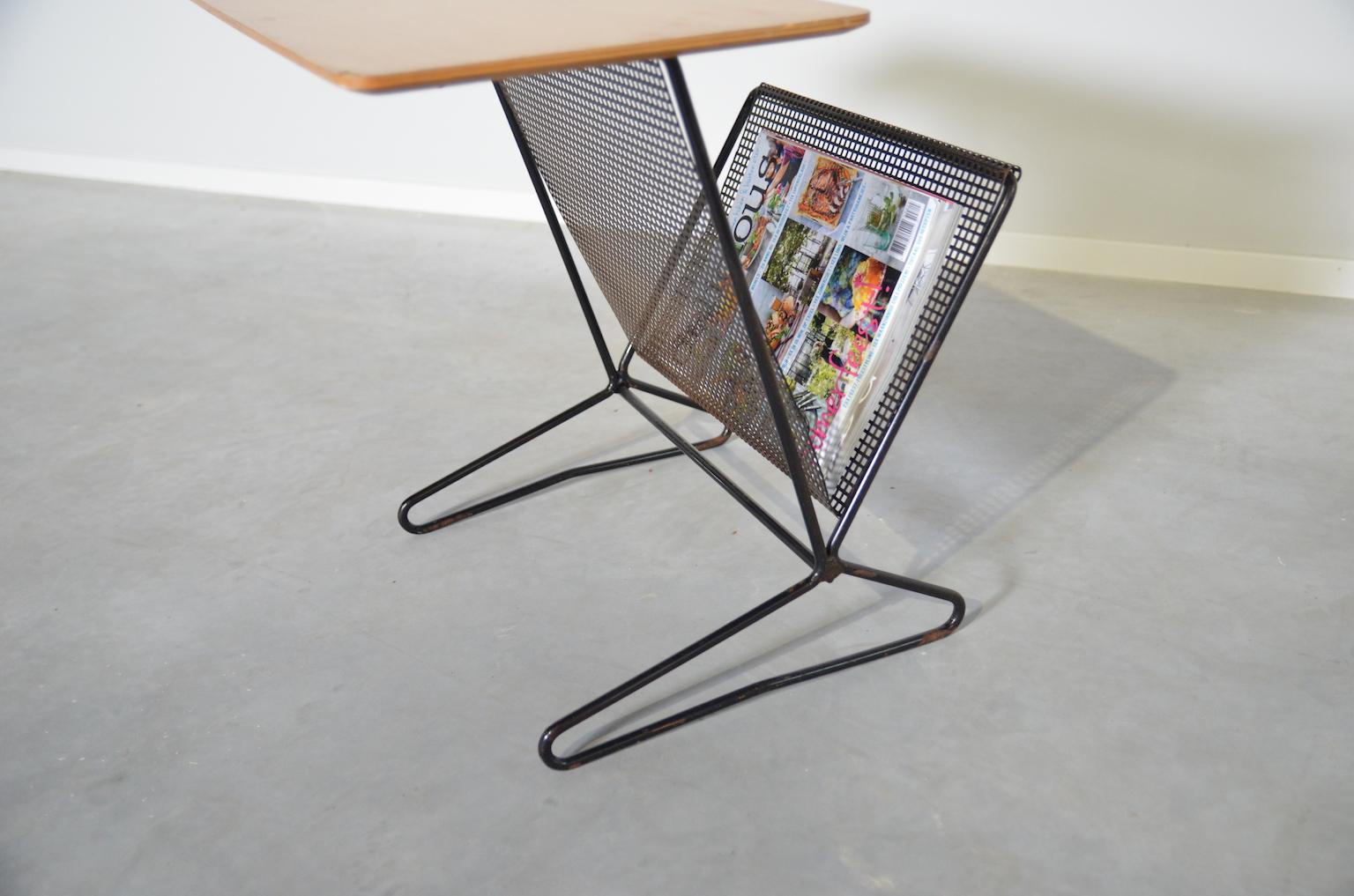 Dutch Cees Braakman Side Table TM05 with Magazine rack for Pastoe, Netherlands For Sale