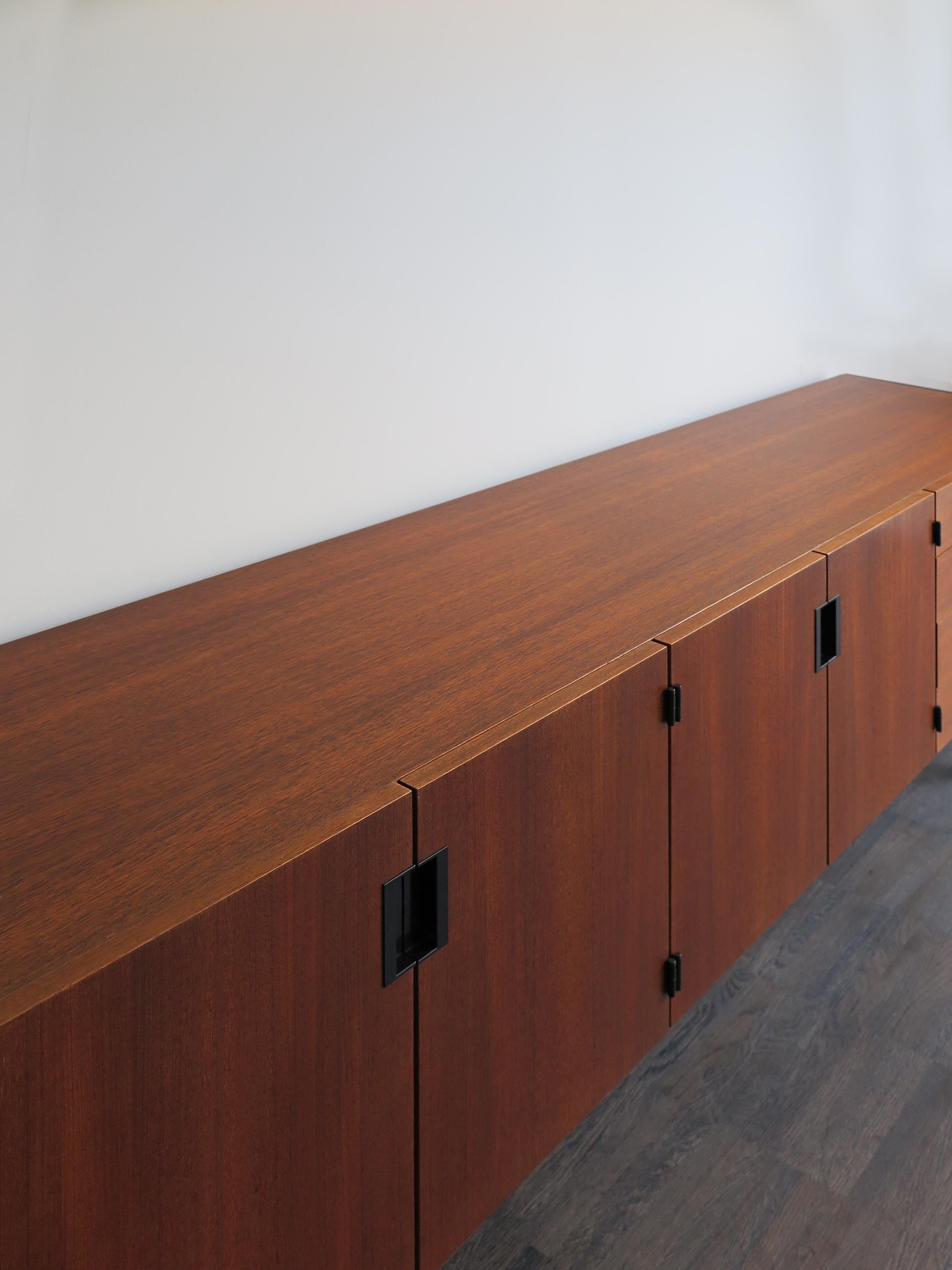 Veneer Cees Braakman Teak Sideboard Japanese Serie for Pastoe, 1950s