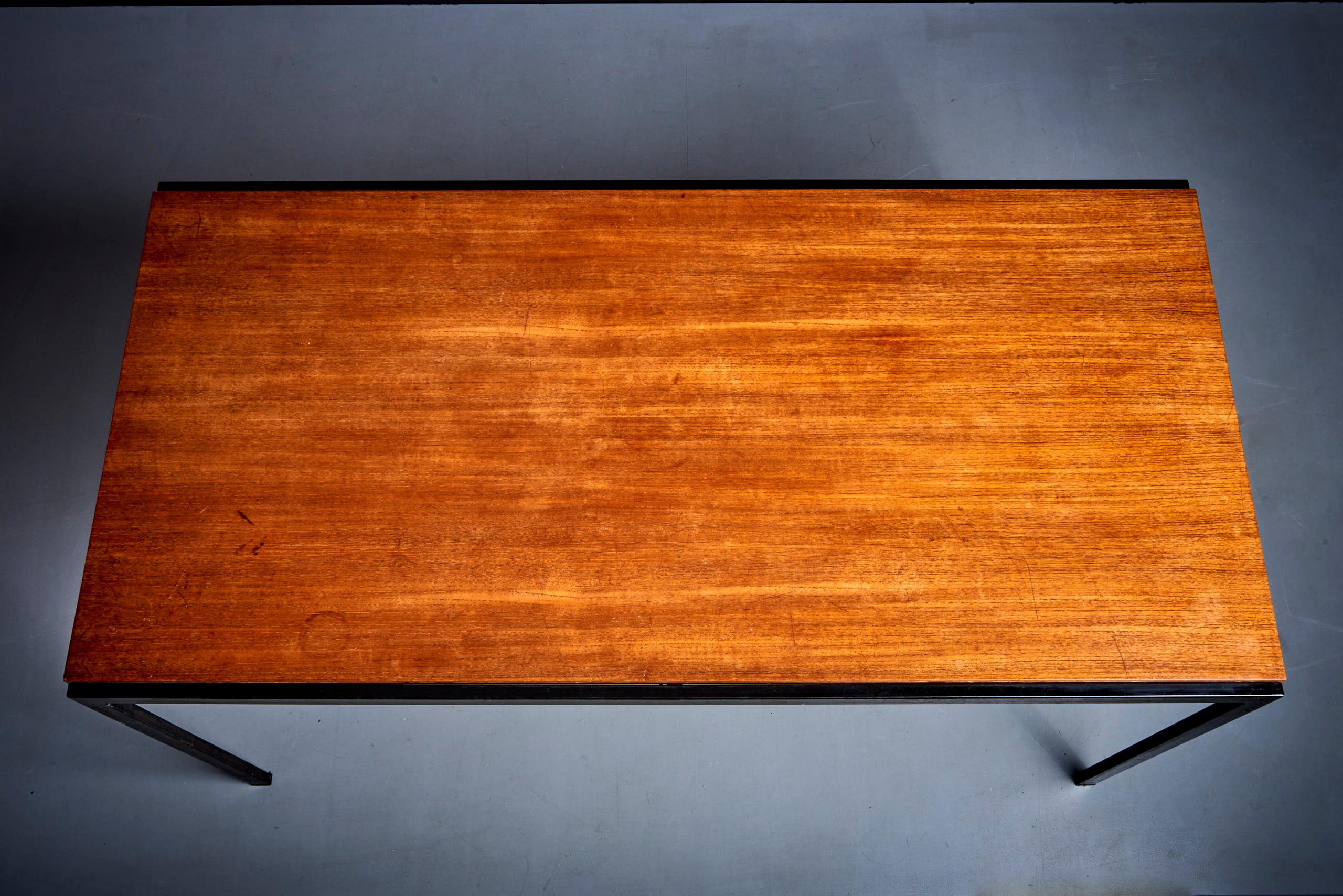 Mid-Century Modern Cees Braakman TU30 dining table with teak top by Pastoe, 1960s For Sale