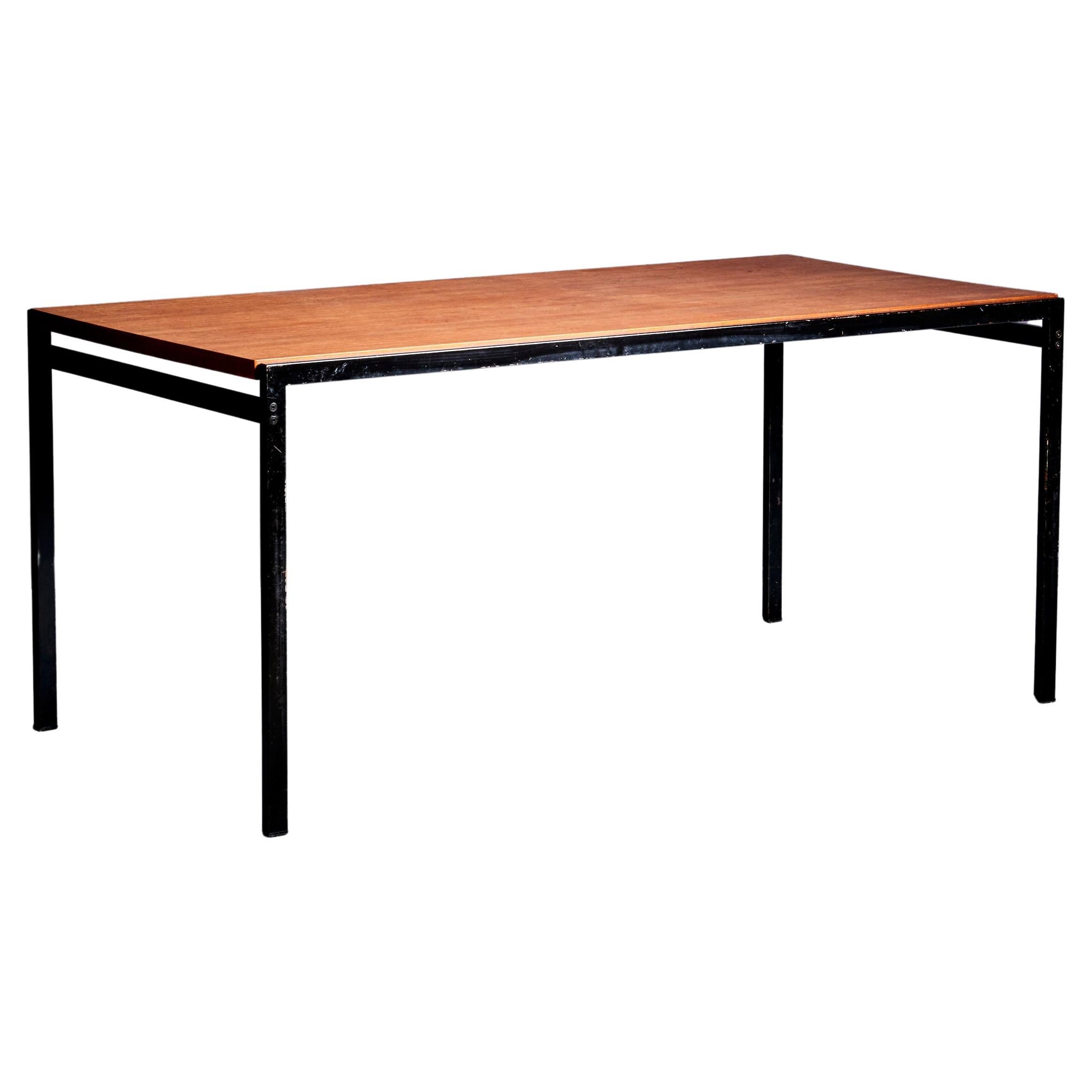 Cees Braakman TU30 dining table with teak top by Pastoe Cees Braakman TU30 dining table with teak top by Pastoe