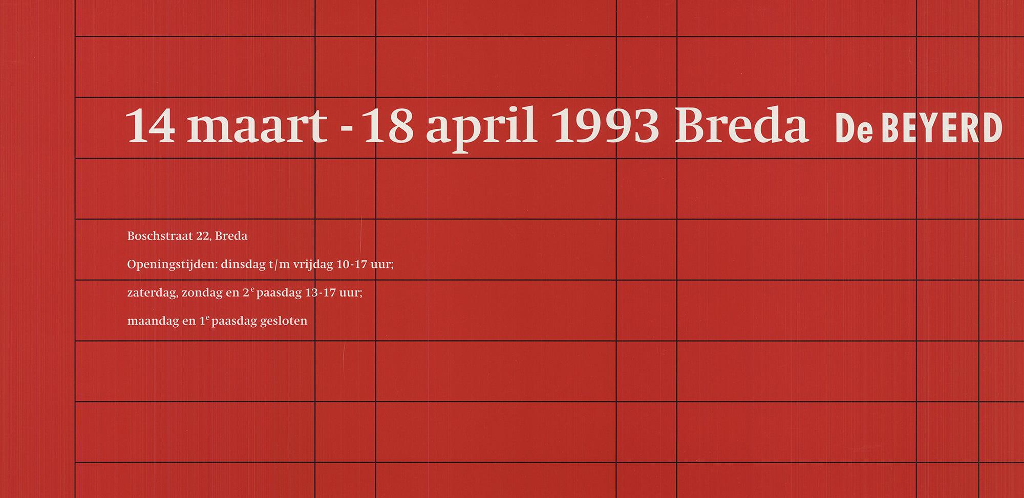 1993 Cees de Jong 'Graphic Design in the Netherlands' Contemporary Red, White  For Sale 2