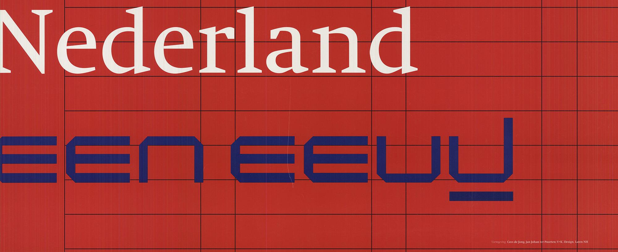 1993 Cees de Jong 'Graphic Design in the Netherlands' Contemporary Red, White  For Sale 3