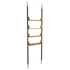 Ceiling Bookcase Ash Veneer, Italy, 1950s-1960s Ceiling Bookcase Ash Veneer, Italy, 1950s-1960s