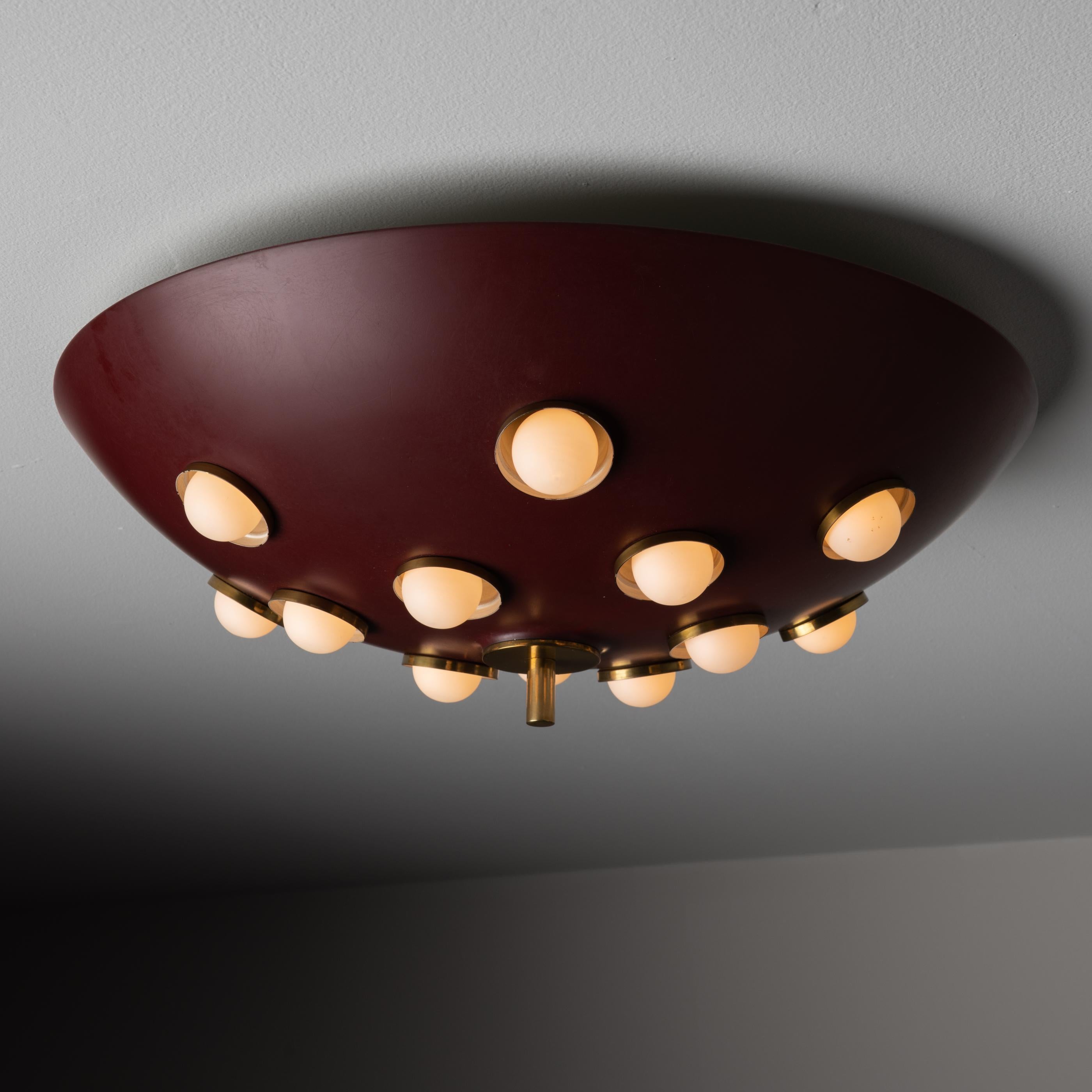 Mid-20th Century Ceiling Light by Oscar Torlasco for Lumi