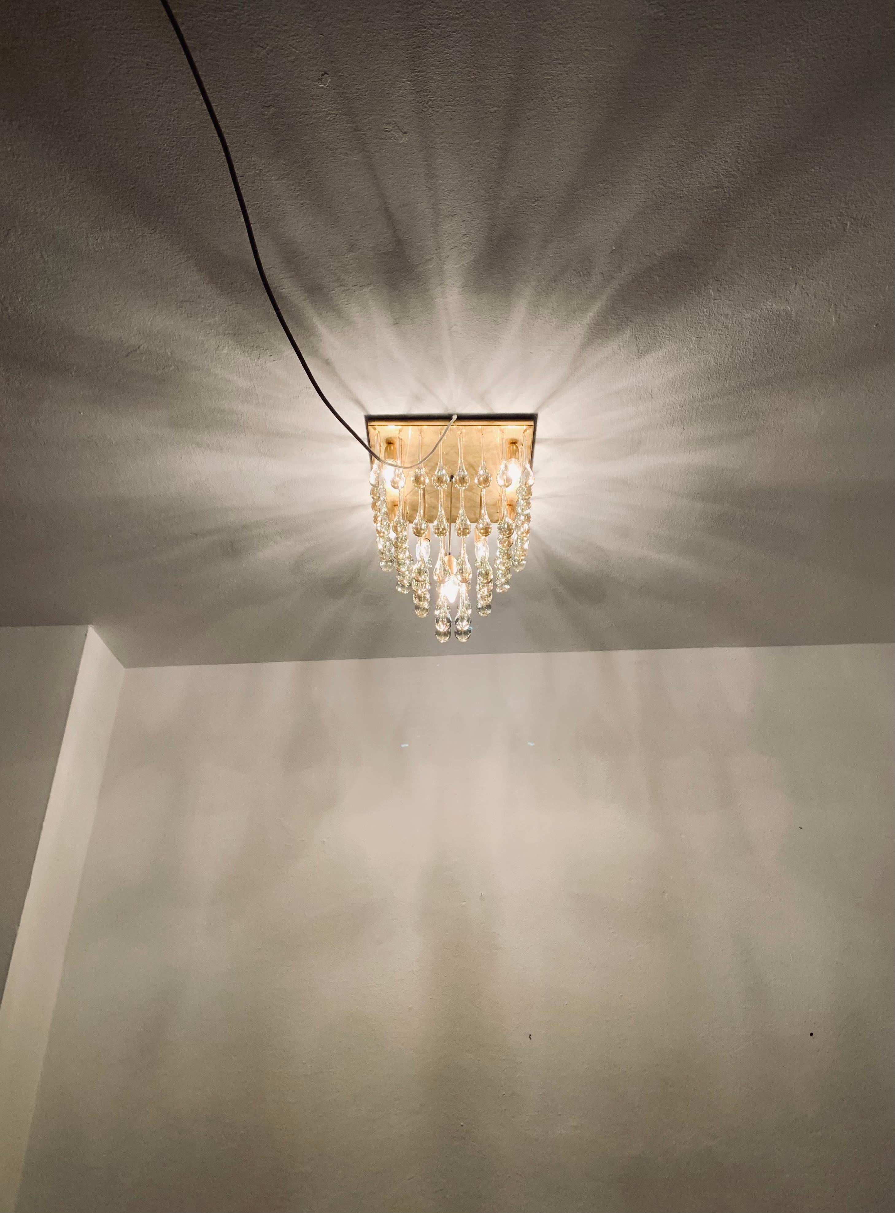 Ceiling chandelier by Ernst Palme For Sale 8