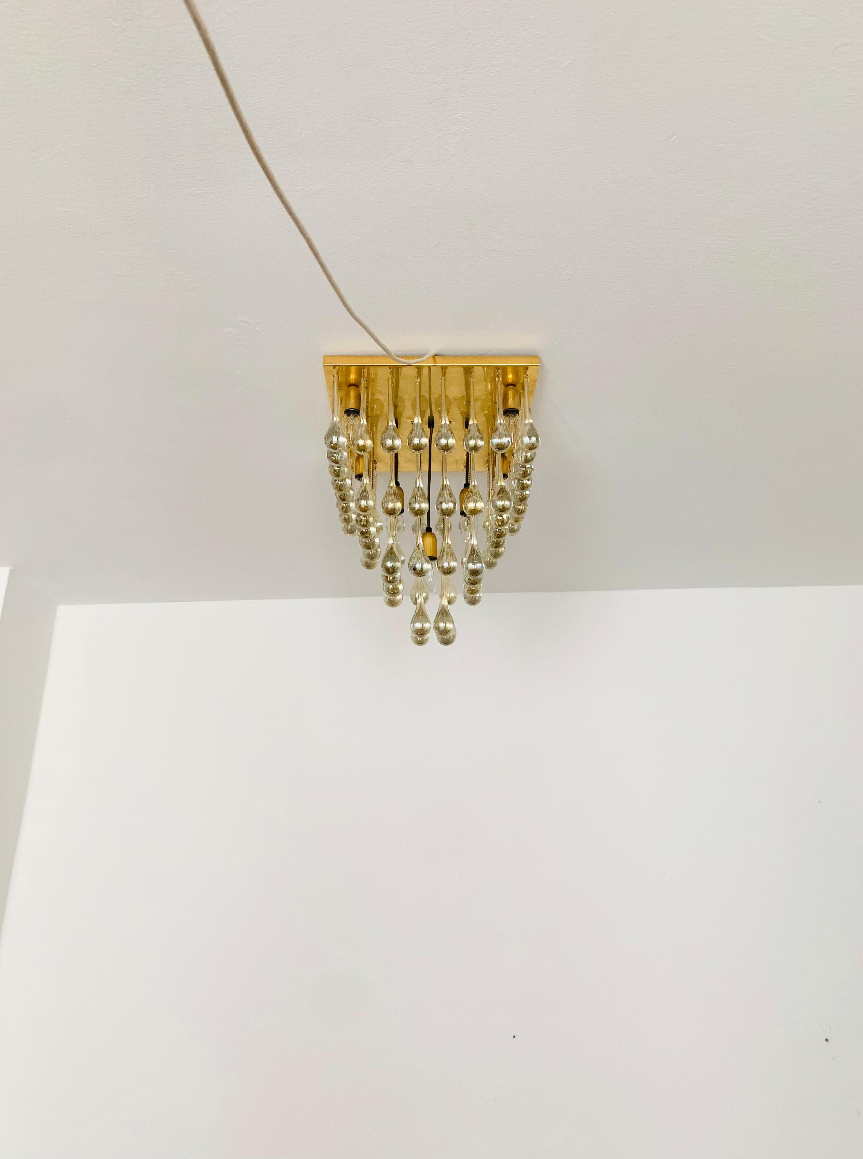 Ceiling chandelier by Ernst Palme For Sale 1
