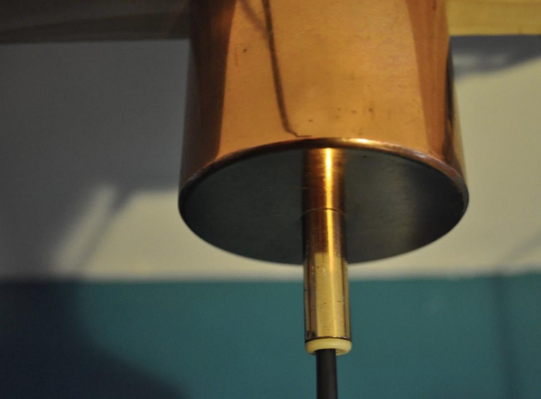 Swedish Ceiling Copper Lamp by Hans-Agne Jakobsson, 1960