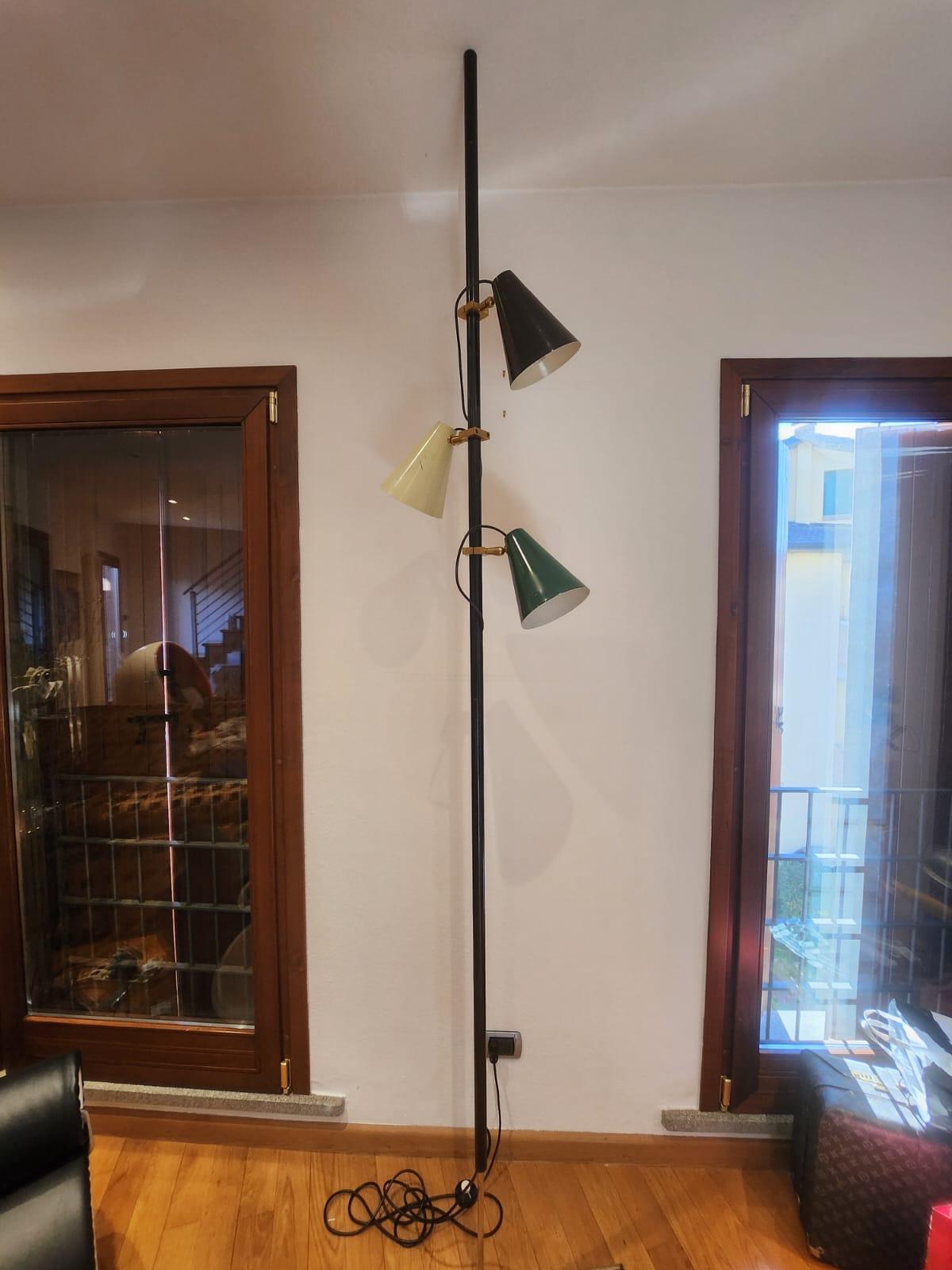 Mid-20th Century Ceiling-floor lamp Giuseppe Ostuni style in vendita