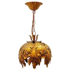 Florale Deckenleuchte von Hans Kögl, Hollywood Regency, Deutschland, 1970er Jahre
