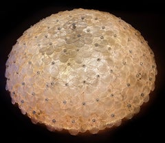Ceiling Flower Lamp by Barovier & Toso, Murano, 1990s