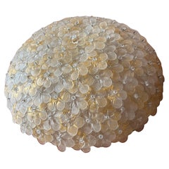 Retro Ceiling Flower Lamp by Barovier & Toso, Murano, 1990s