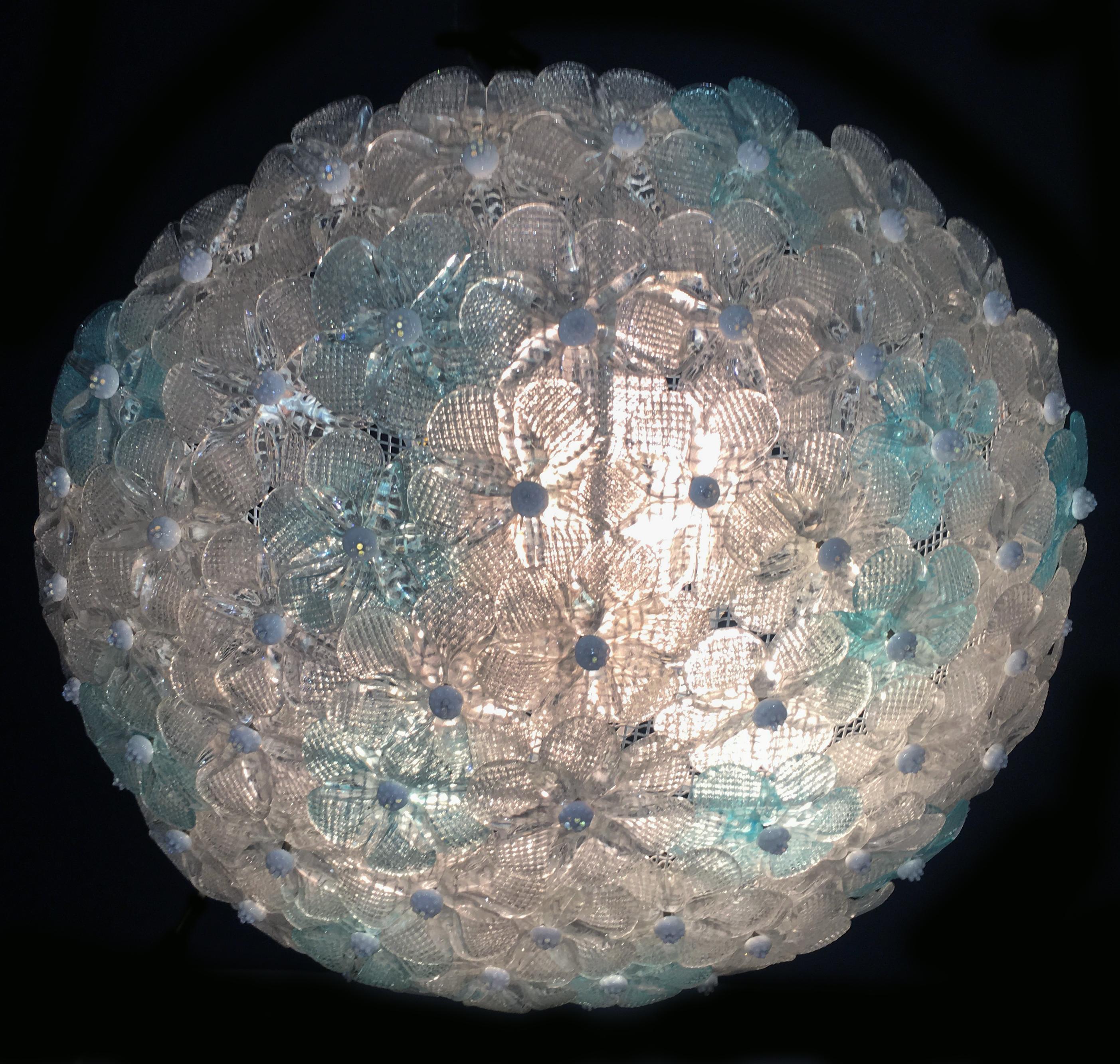Ceiling Flowers Lamp by Barovier & Toso, Murano, 1950s 6
