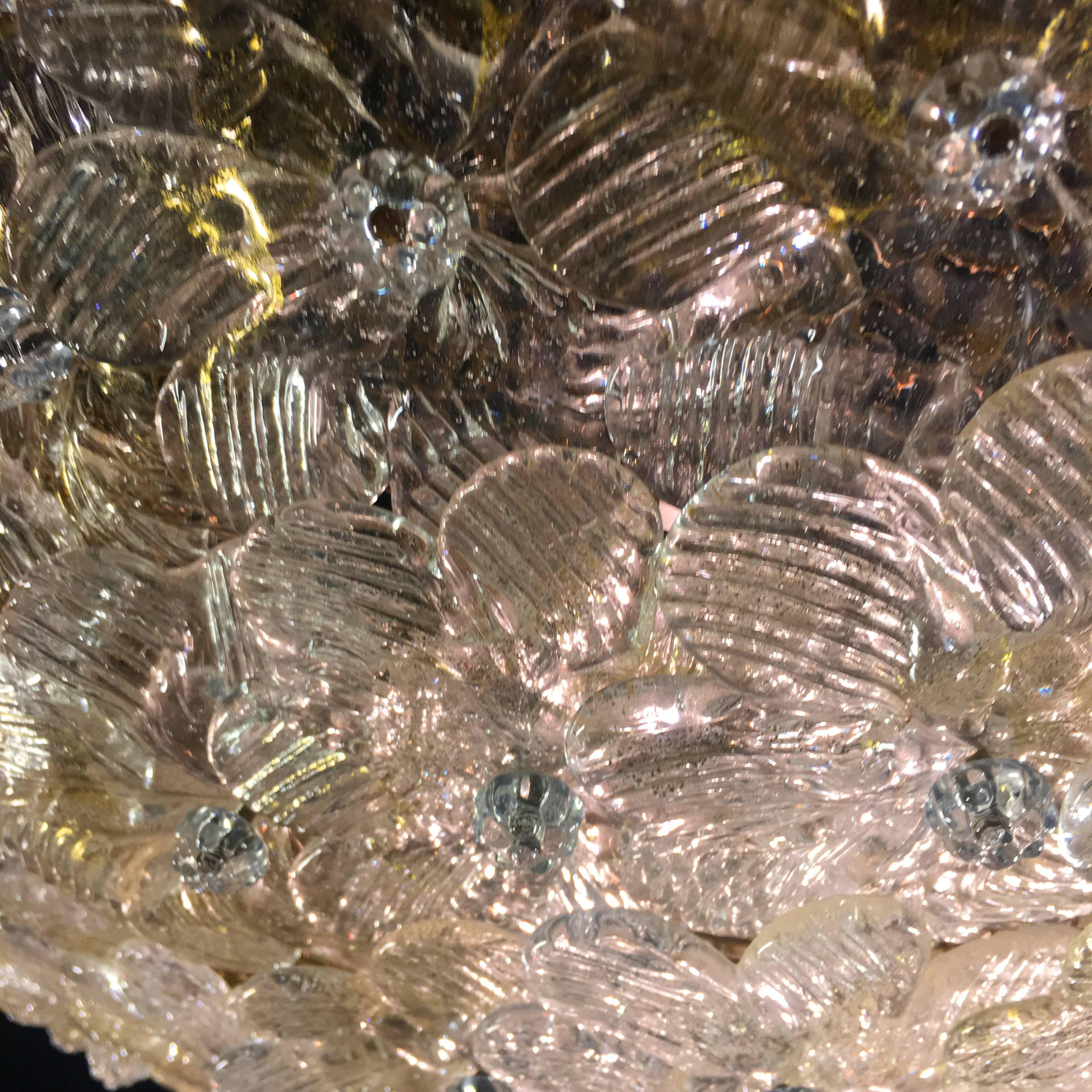 Lámpara de techo Flores de Barovier & Toso, Murano, años 1980 en venta 4