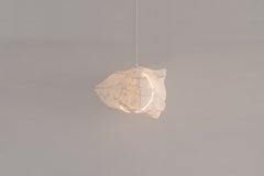 Contemporary White Ceiling Lamp 01, Oliver & Frederik, Knit and Steel, LED Light