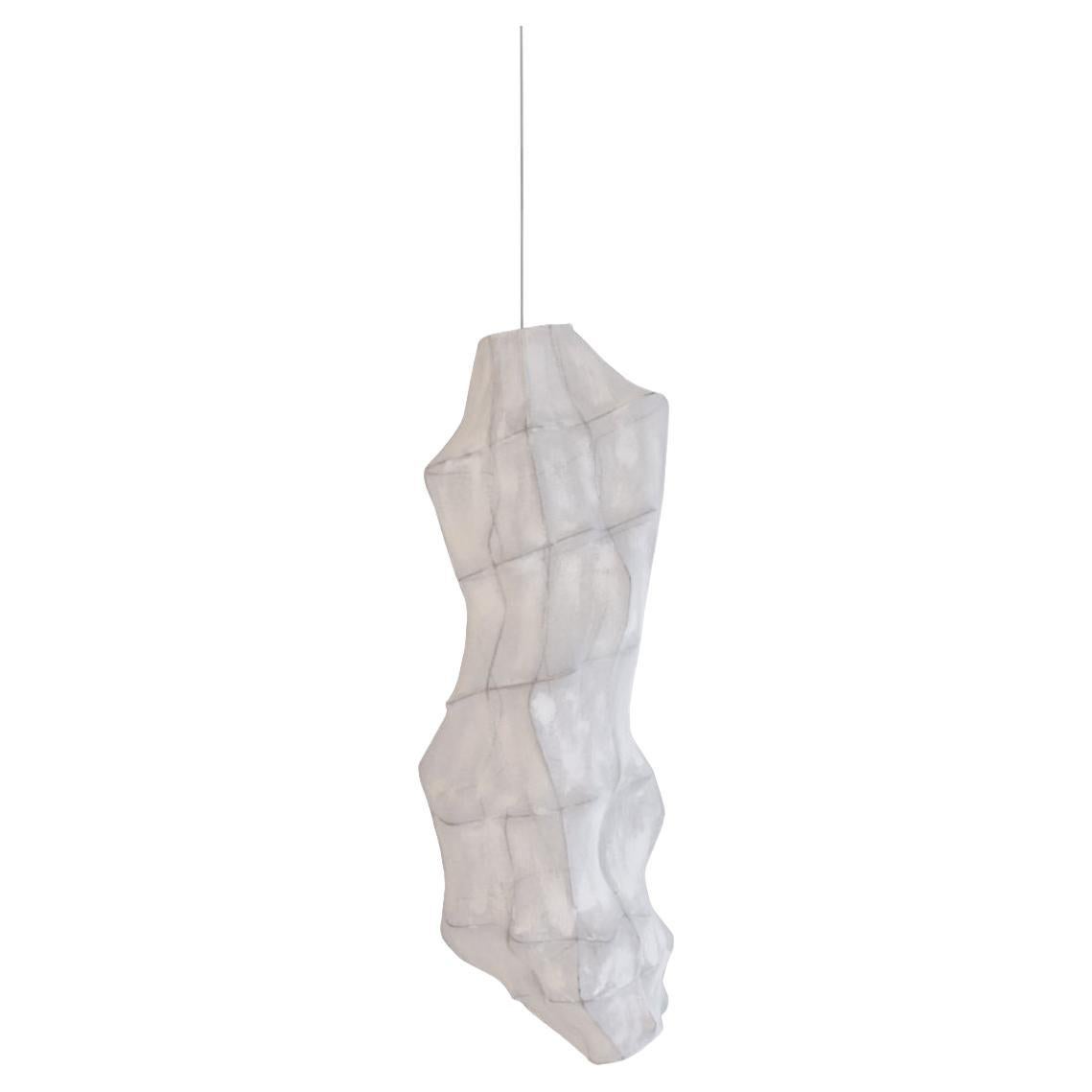 Contemporary White Ceiling Lamp 05, Oliver & Frederik, Knit and Steel, LED Light For Sale