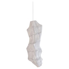Contemporary White Ceiling Lamp 05, Oliver & Frederik, Knit and Steel, LED Light