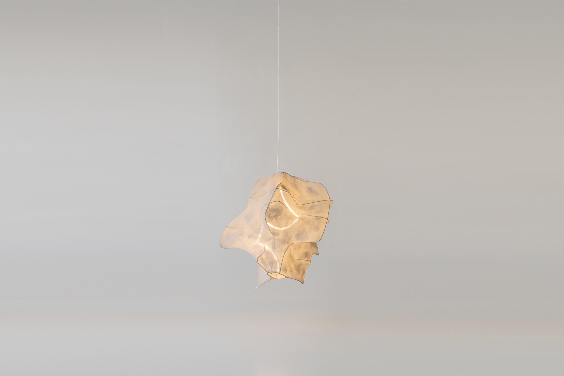 Contemporary White Ceiling Lamp 06, Oliver & Frederik, Knit and Steel, LED Light In New Condition In Barcelona, ES