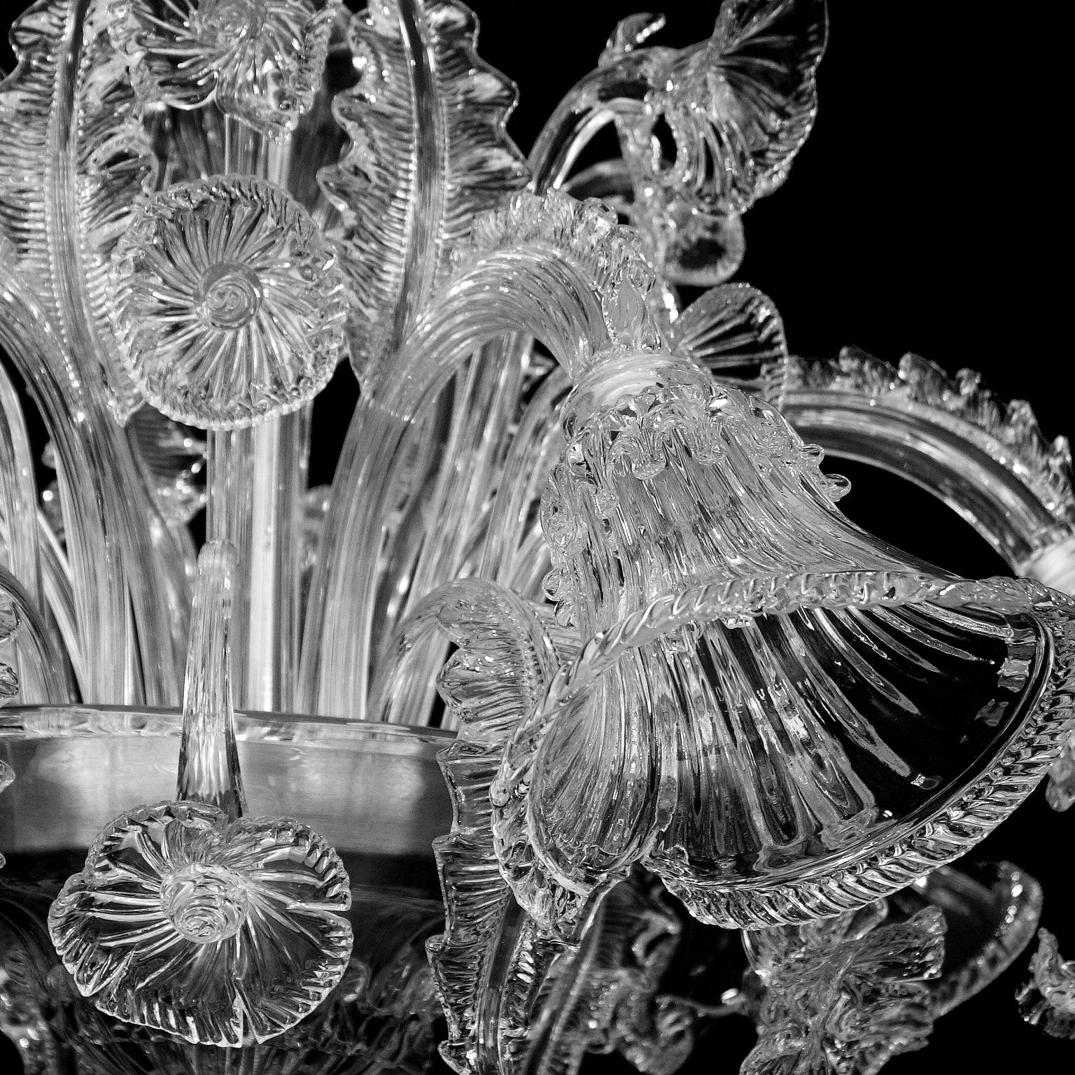 Contemporary Artistic Ceiling Lamp 6 arms Crystal Murano Glass by Multiforme For Sale