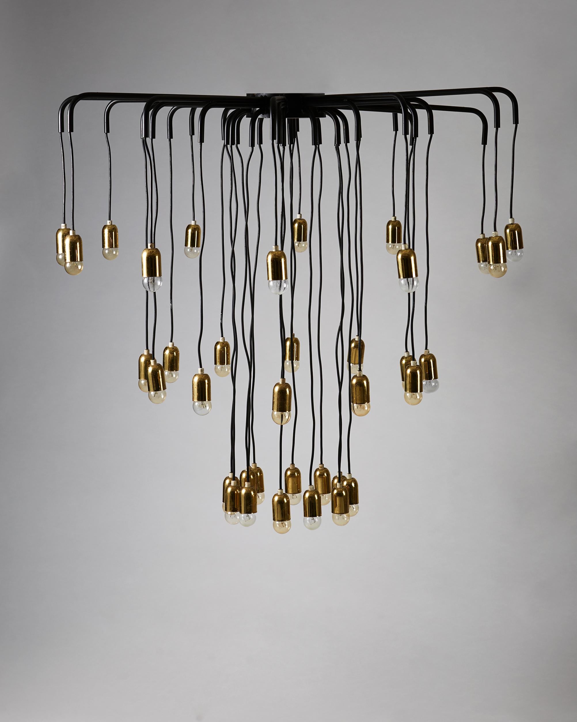 Swedish Ceiling Lamp, Anonymous, Sweden, 1950s