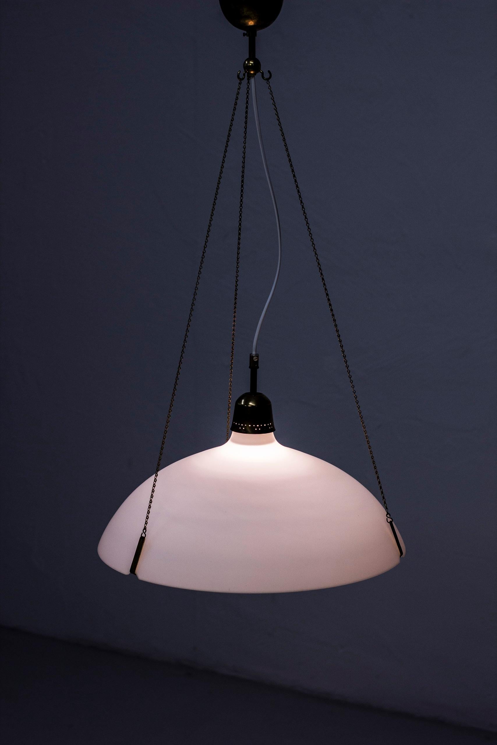 Ceiling Lamp Attributed to Bertil Brisborg, Nordiska Kompaniet, 1950s 3