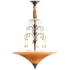 Ceiling Lamp Attributed to Elis Bergh Produced by Böhlmarks in Sweden