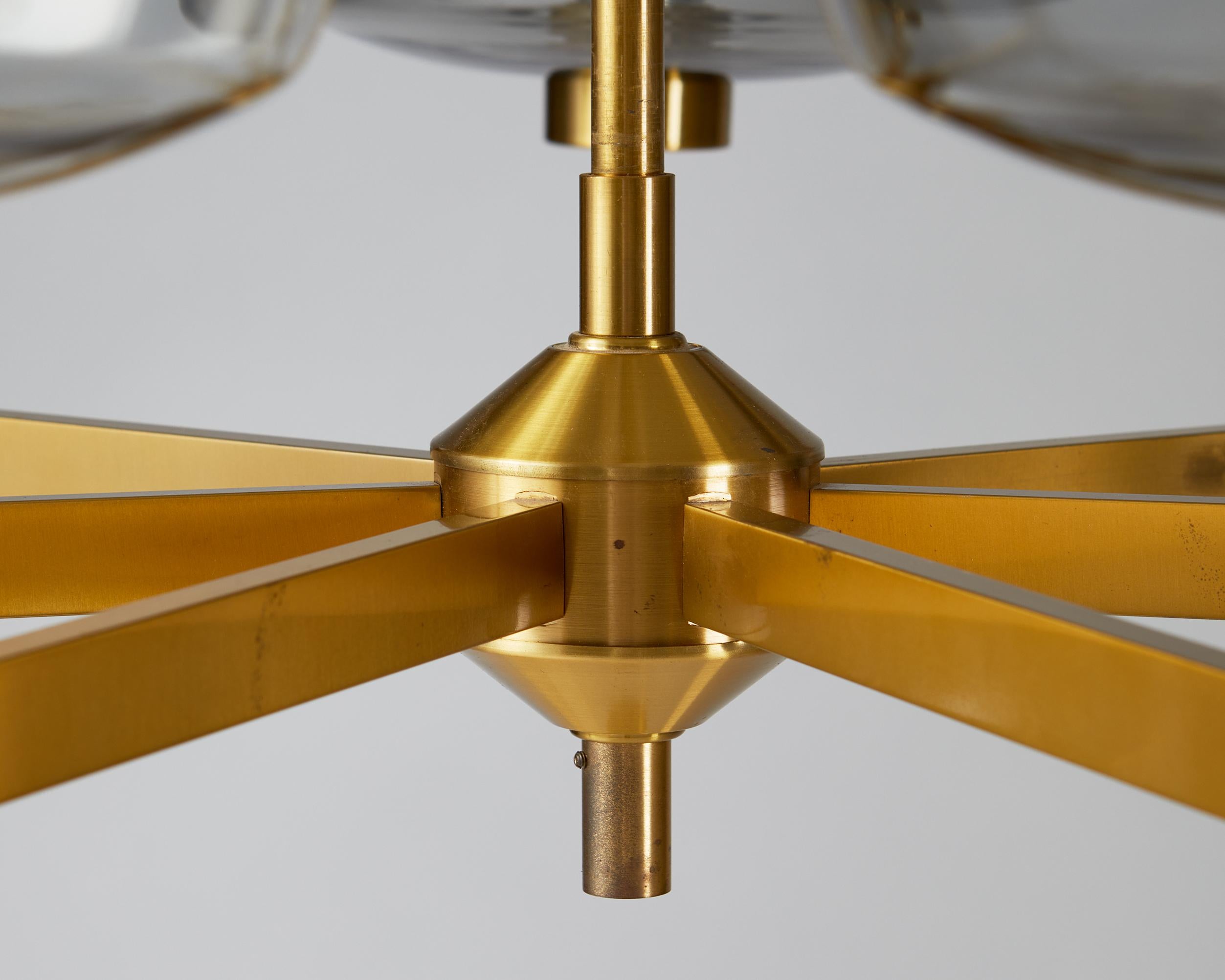 Mid-20th Century Ceiling Lamp Attributed to Hans Agne-Jakobsson, Sweden, 1960's