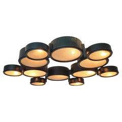 Lampada da soffitto BBPR mod 2045 By Arteluce Mid-Century Modern Design Italy 1962s